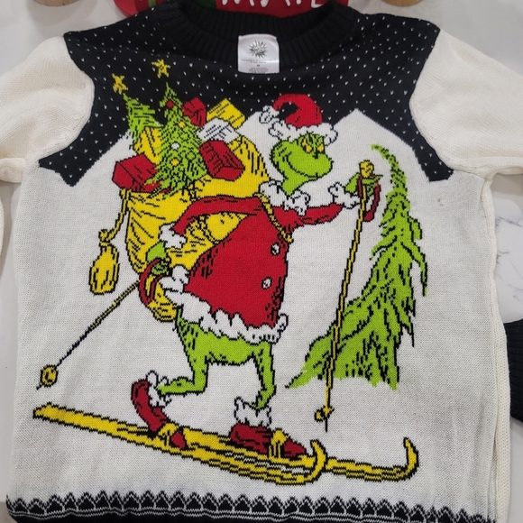 NEW THE GRINCH Boys Ugly Christmas Sweater size Medium - Picture 7 of 14